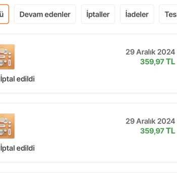 Hediye Siparişi İptali Ve Kupon Kaybı