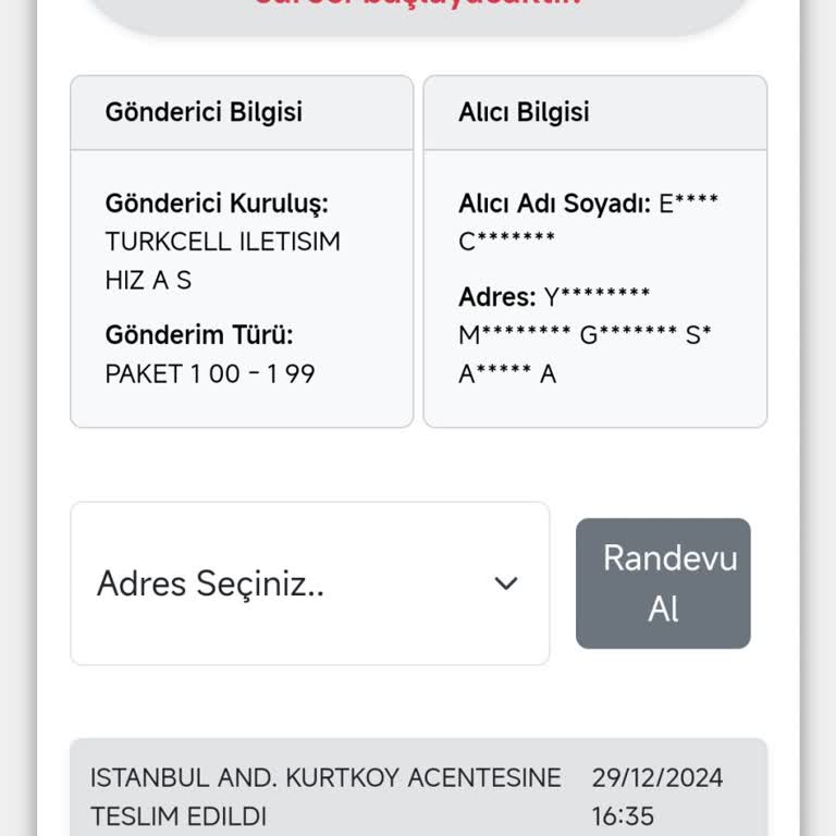 Teslim Edilmeyen Sipariş Ve İletişim Eksikliği