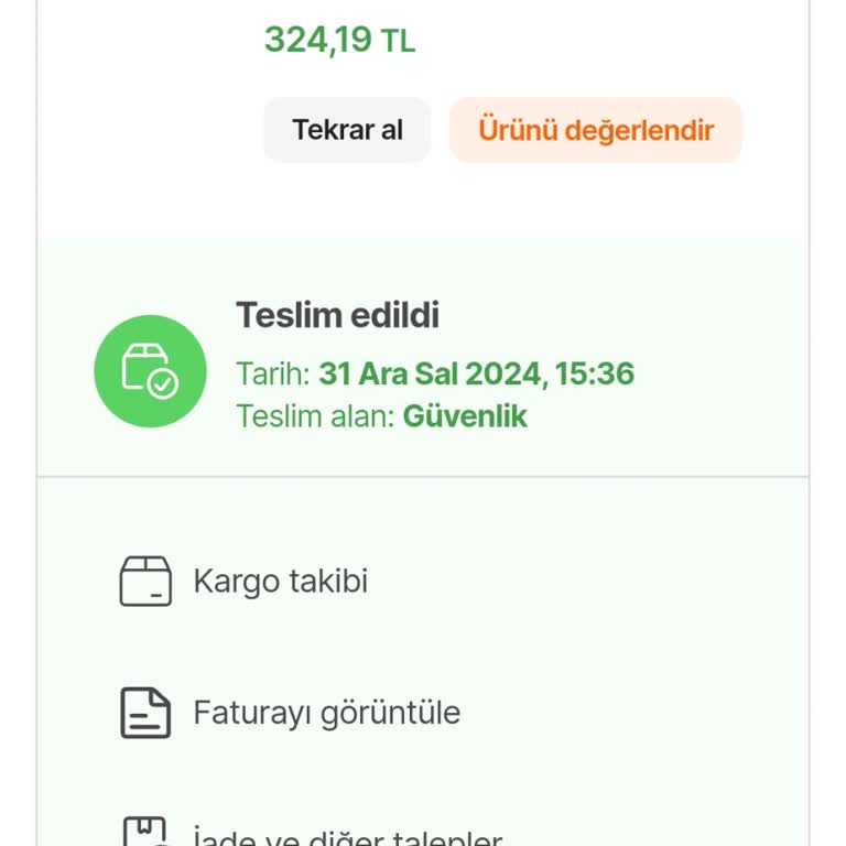 Teslim Edilmeyen Sipariş Ve İlgisiz Dağıtım Hizmeti