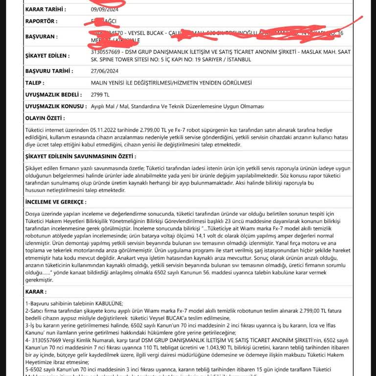 Trendyol'da Robot Süpürge Mağduriyeti