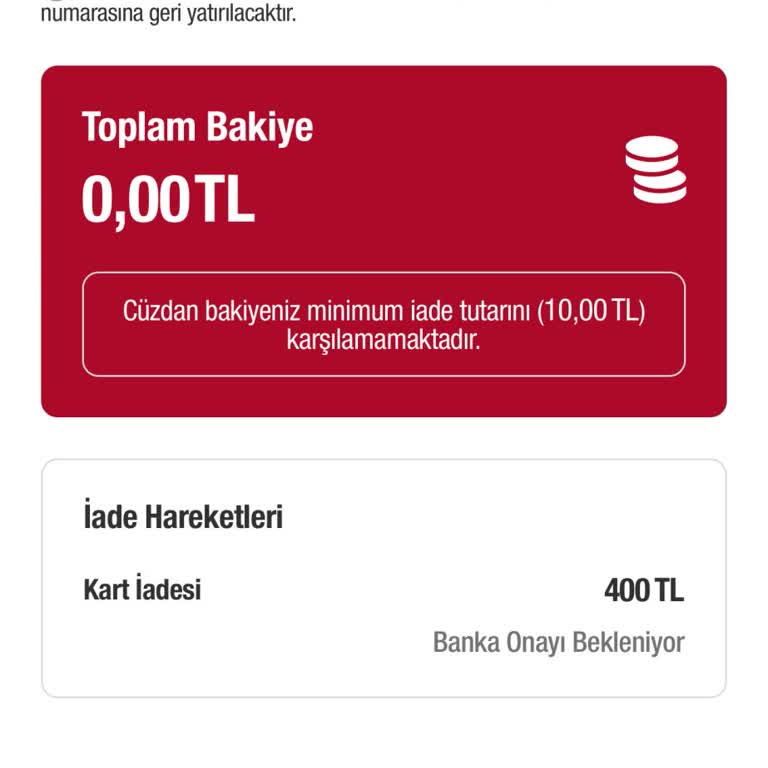 Para İadesinde Aksaklık Ve İletişim Sorunları