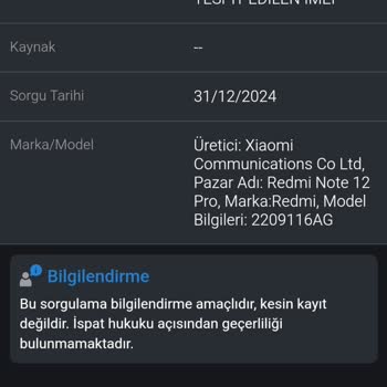 Garanti Sonrası IMEI Sorunu