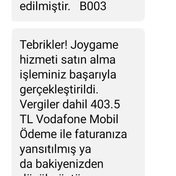 Vodafone Pay Üzerinden Bilgim Dışında Yapılan Haksız Satın Alma