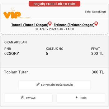 Obilet Ve Vip Tunceliler İle İptal Krizi: 300 Lira Zarardayım