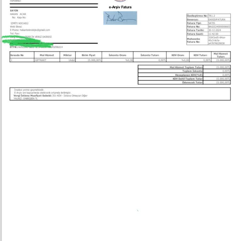 Yanlış Fatura Ve Müşteri Hizmetlerinde Aksaklık