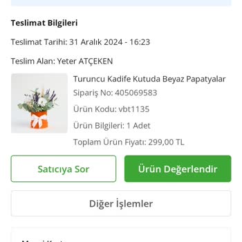 Hastaneye Teslim Edilmeyen Çiçek Siparişi: Sorumluluk Eksikliği