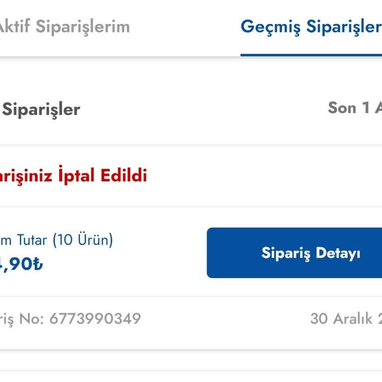 Cepte Şok Uygulamasıyla Yaşanan Sipariş Sorunları