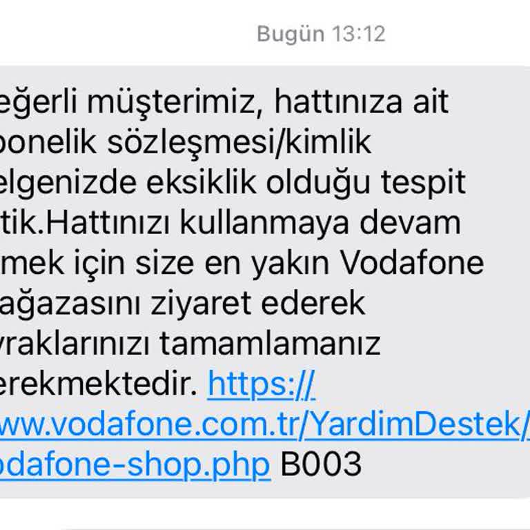 Vodafone'da Kimlik Güvenliği Sorunu Ve İletişim Eksikliği