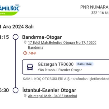 Kamil Koç Yolculuğunda Güvenlik Ve Zamanlama Sorunları