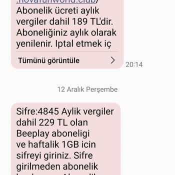 İzinsiz Ücretlendirme Ve Müşteri Hizmetlerine Ulaşamama Sorunu