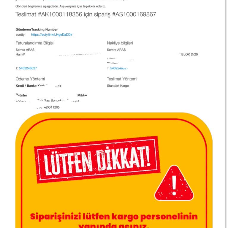 İptal Edilen Siparişin Kargoya Verilmesi Sorunu