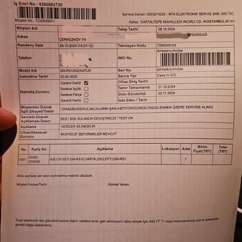 Samsung Kulaklık Sorunu Çözülemiyor