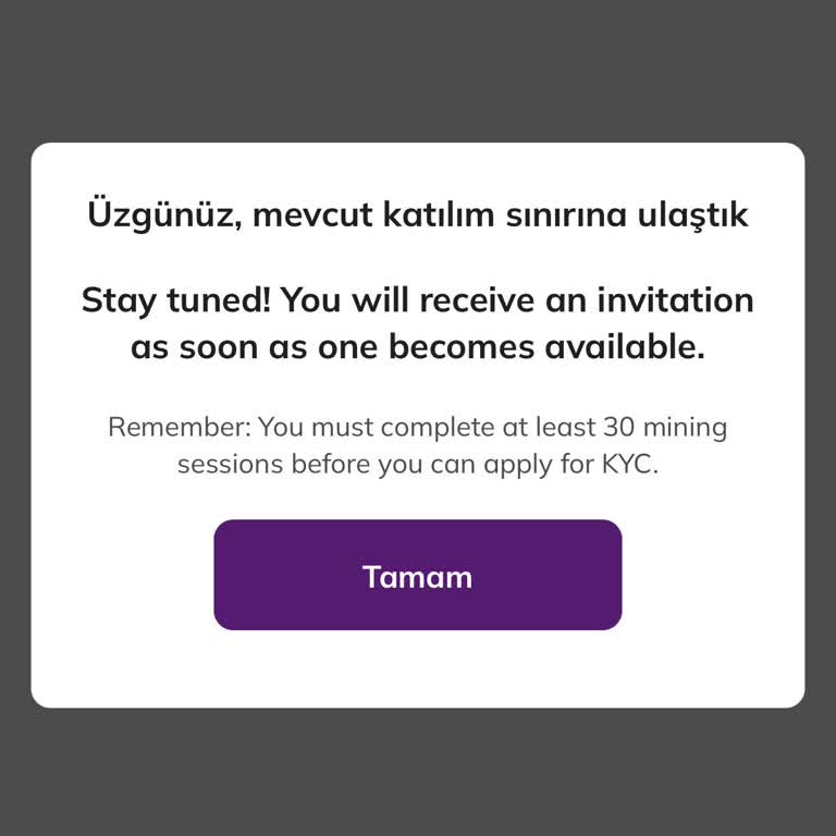 KYC Doğrulama Sorunu