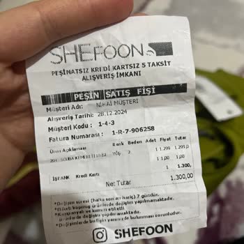 Afyon Shefoon Mağazasında Değişim Ve İade Sorunu