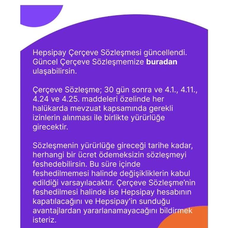 Hepsipay'den Habersiz Sözleşme Yenileme
