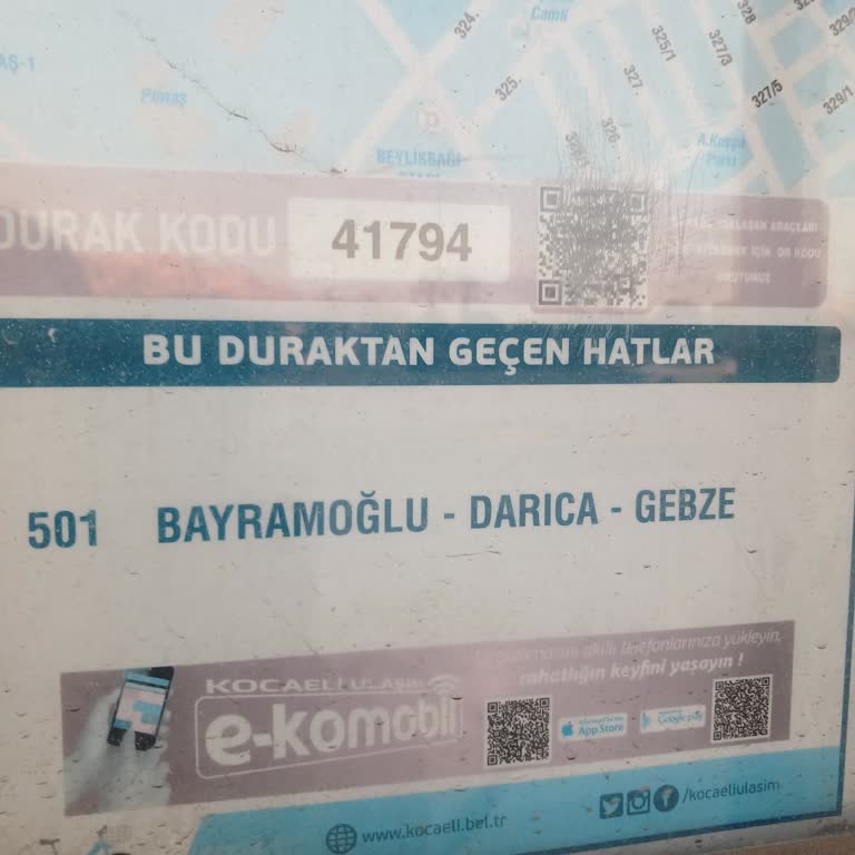 Gebze Belediyesi 501 Otobüs Seferi