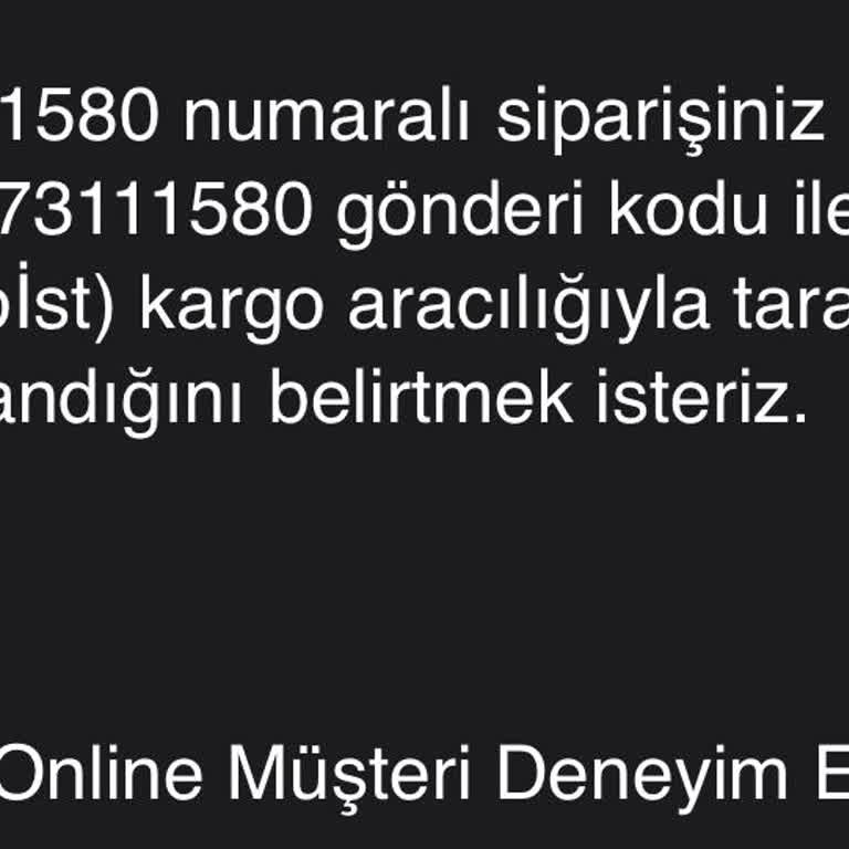 Kayıp Kargo Ve Yanıltıcı Bilgilendirme
