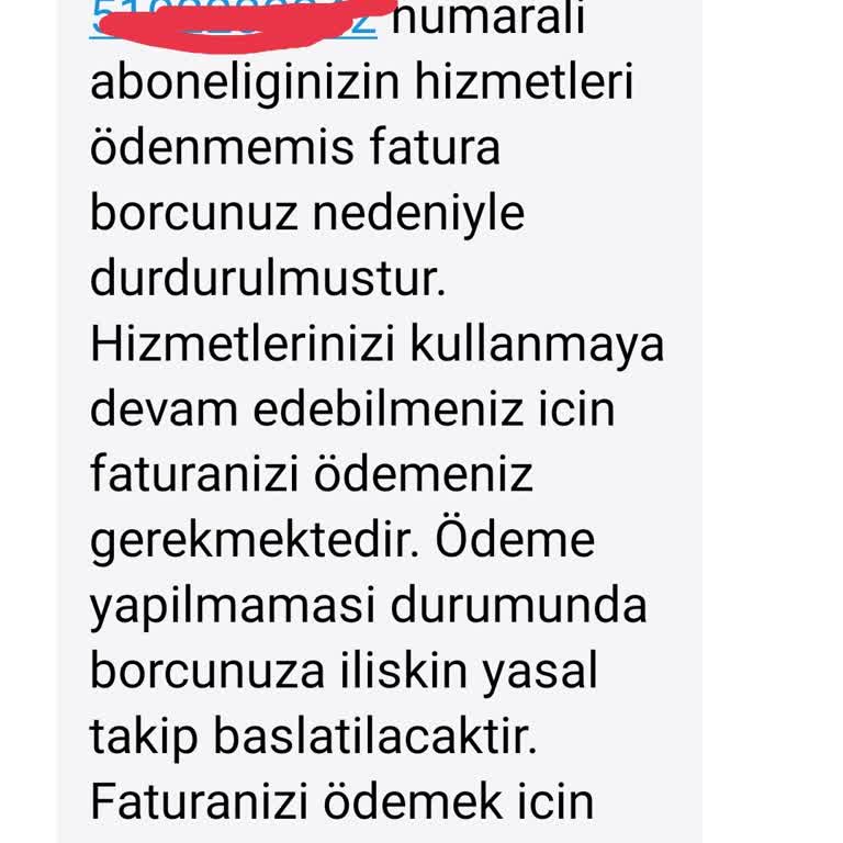 Hizmet Alamadan Fatura Şoku