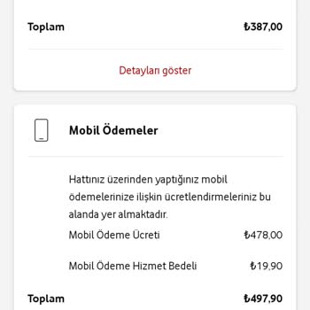 Vodafone Yanımda Uygulaması Üzerinden Haksız Fatura Yansıtılması