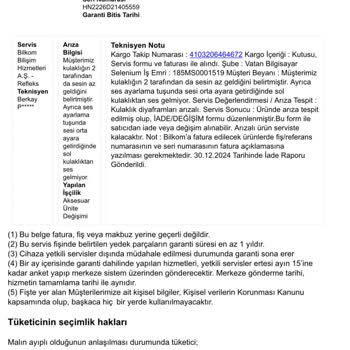 Vatan Bilgisayar'da Stok Sorunu Ve Değişim Mağduriyeti