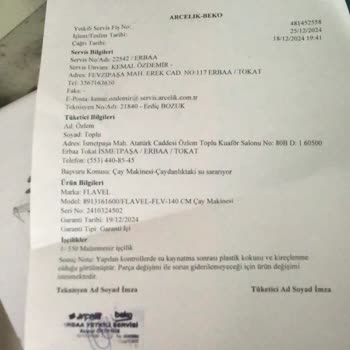 A101 Mağazasında Çay Makinesi İade Sorunu