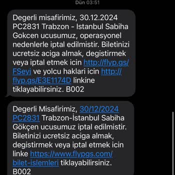 Son Dakika Uçuş İptali Ve Ek Maliyetler