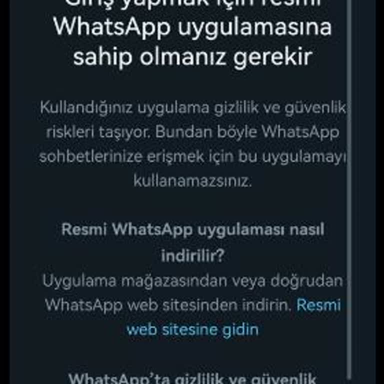 WhatsApp Uygulama Yeniden Yükleme Sorunu