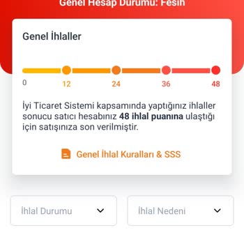 Trendyol Mağaza Kapatma Ve İhlal Puanı Sorunu!