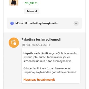 Yılbaşı Hediyesi Olarak Aldığım Siparişin Habersiz İptali