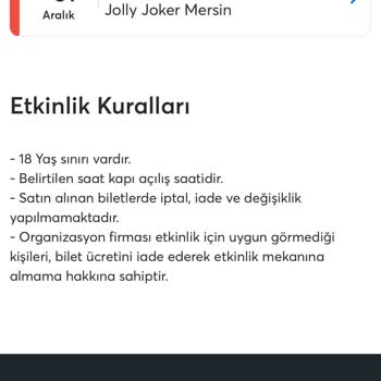 Etkinlik Kuralları Hakkında Yanıltıcı Bilgilendirme