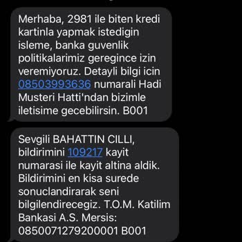Tom Bank Kredi Kartı Kullanım Sorunları