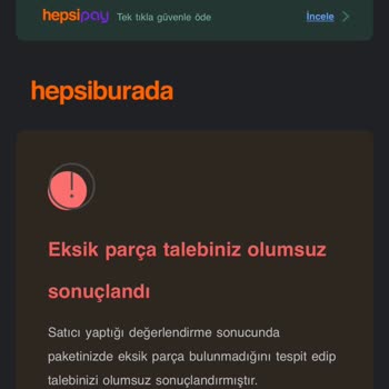 Eksik Parça İle Gelen Kek Fanusu