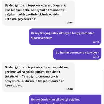 Geç Teslimat Ve Yanıltıcı Tahmini Süre