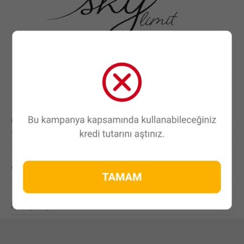 VakıfBank Sky Limit Sorunu: Kredi Limiti Aşıldı Mesajı