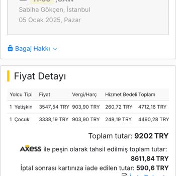 Bilet İptalinde Yetersiz İade: Mağduriyet Yaşıyorum