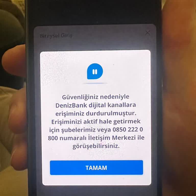 Denizbank Hesap Blokesiyle Müşteri Mağduriyeti