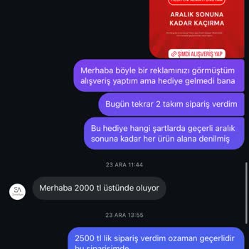 Hediye Sözünde Durmayan Firma