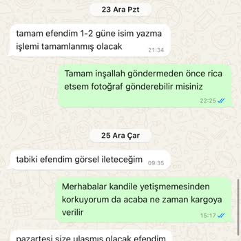 Kandil Hediyesi İçin Verilen Sözler Tutulmuyor: Ürün Gönderilmiyor!