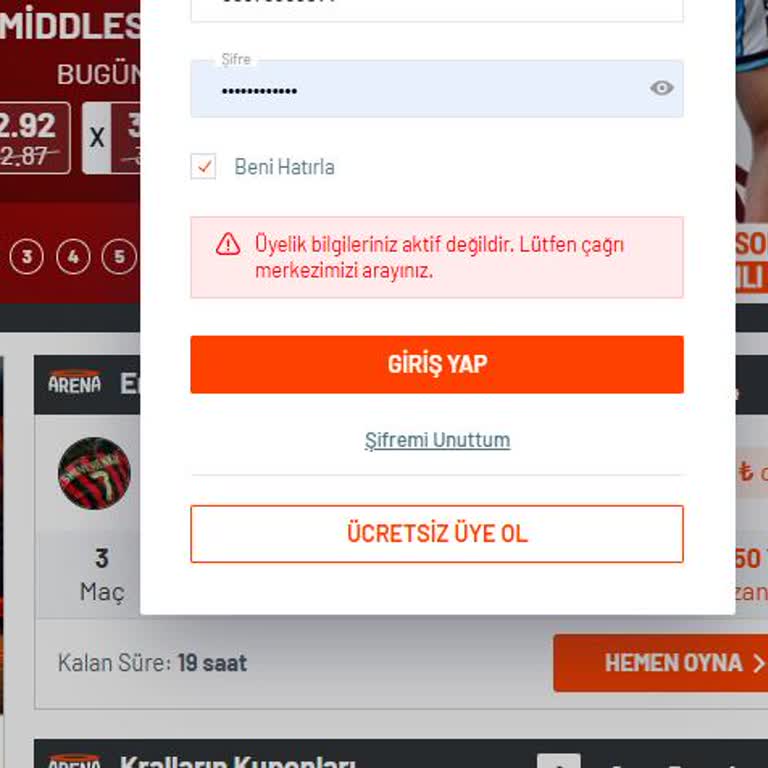 Üyelik Aktivasyonunda Yaşanan Sorun Ve Hizmet Eksikliği