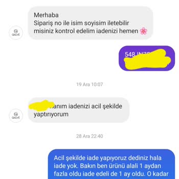 İade Sürecinde Yaşanan Sorunlar Ve İletişim Eksikliği