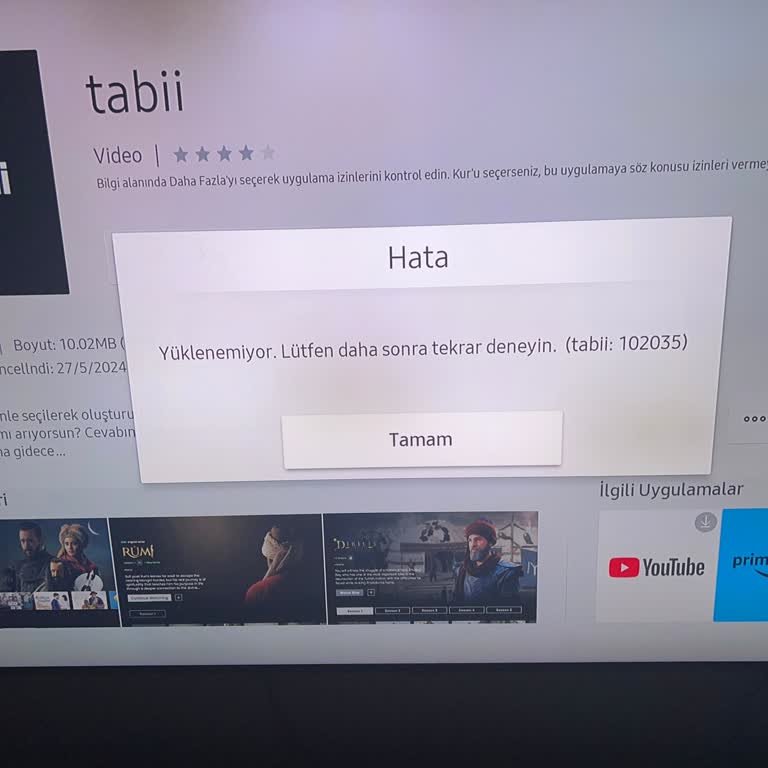 Samsung Q70 TV Uygulama Yükleme Sorunu