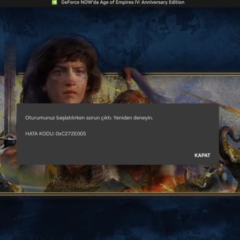 Geforce Now İle AGE Of Empires IV Bağlantı Sorunu