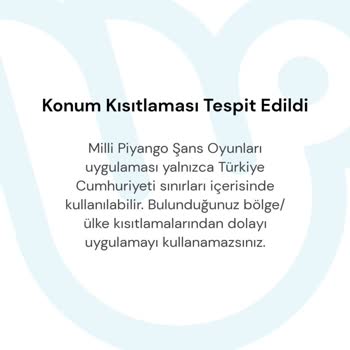 Milli Piyango Uygulamasındaki Konum Hatası Ve Güven Sorunu