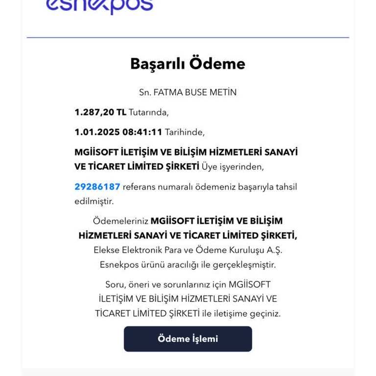 Ödenmiş Faturanın Borç Olarak Görünmesi Sorunu