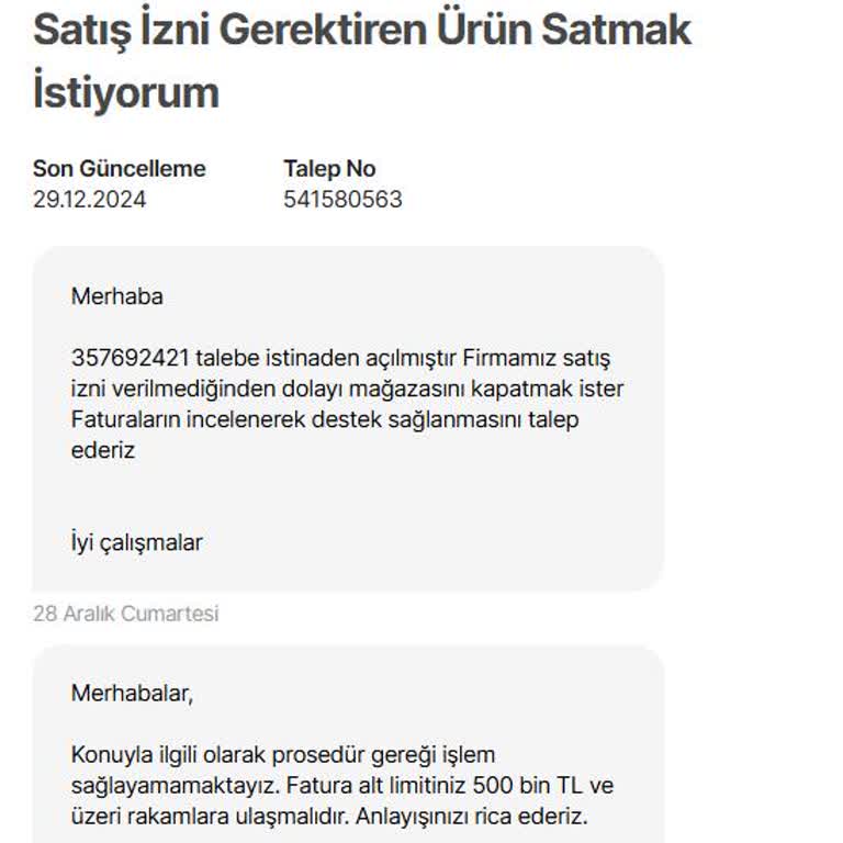 Satış İzni İçin Gereksiz Engellerle Karşılaşıyorum