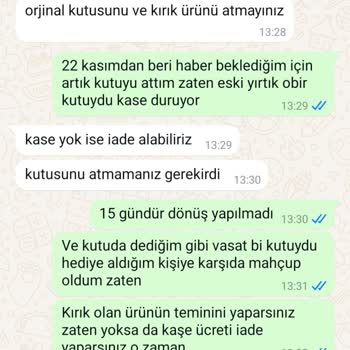 Kırık Kase Mağduriyeti: Sarıbulut.com Alışverişi