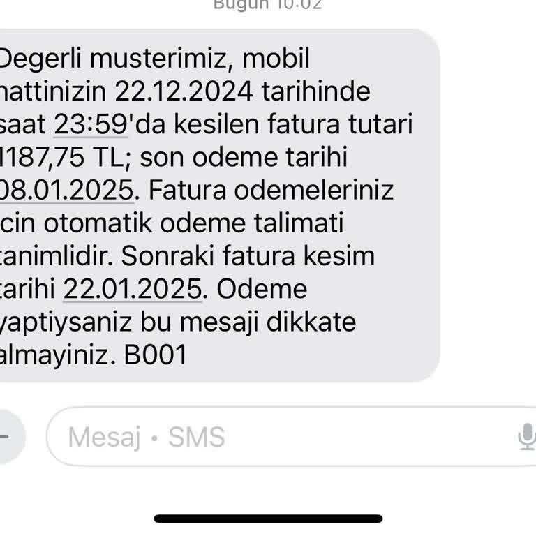 Mobil Ödeme Sorunu Ve Yüksek Fatura Şikayeti