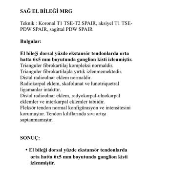 Ameliyatta Yapılmayan Kist Ve Süregelen Ağrılar