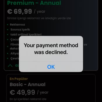 Tabii Ödeme İşlemi Sorunu: Üyelik Tamamlanamıyor!