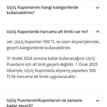Uçuş Puanları Kullanımında Beklenmedik Alt Limit Sorunu